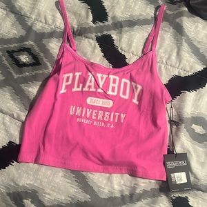 Playboy crop top tank